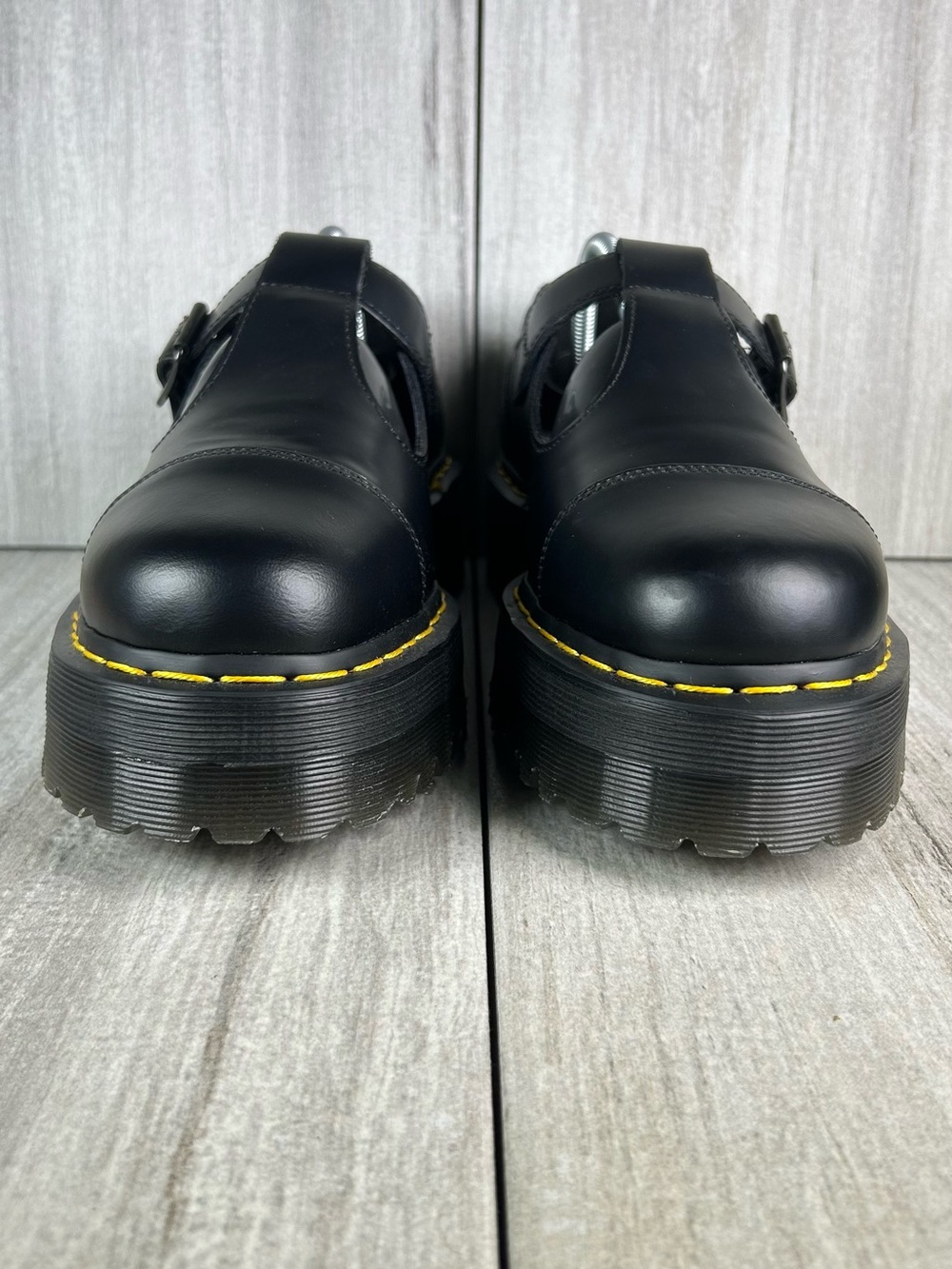 Dr. Martens Docs Bethan Smooth Black Leather Mary Jane Platform Women’s Size 11 - Picture 6 of 11